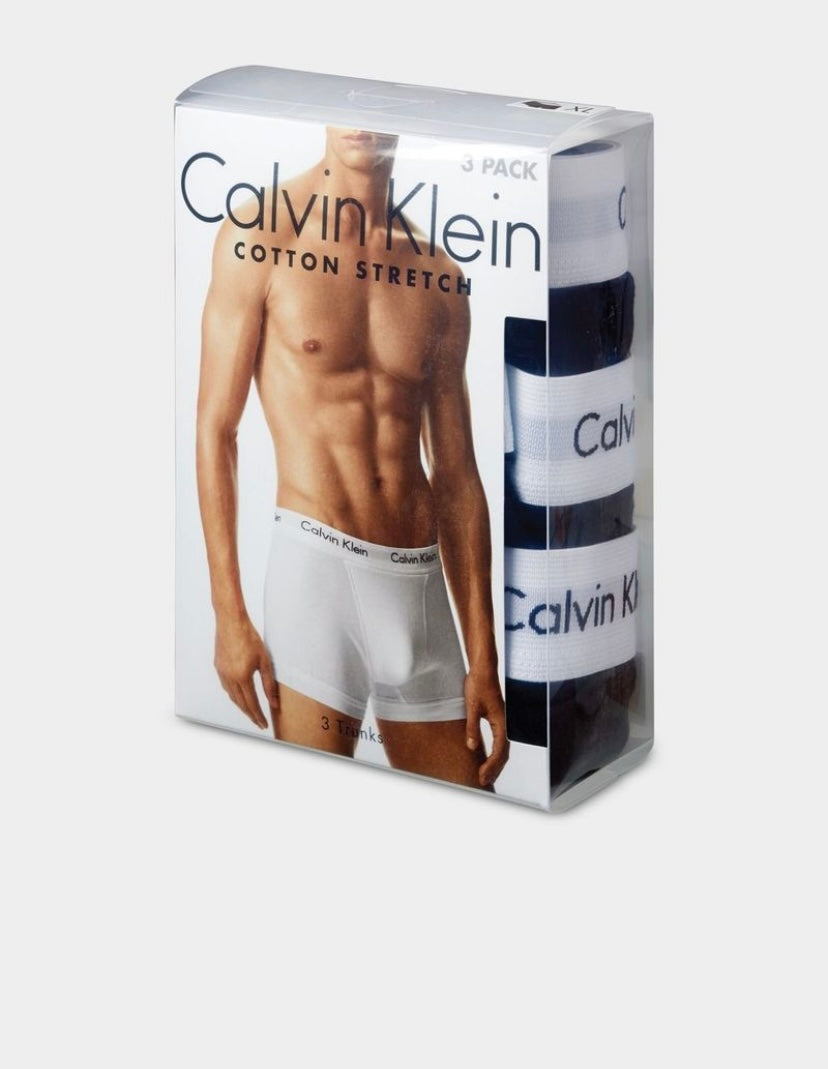 Calvin Klein Men’s 3 Pack Black/Grey/White Underwear