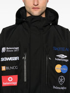 Balenciaga Logo Embroidered Ski Jacket