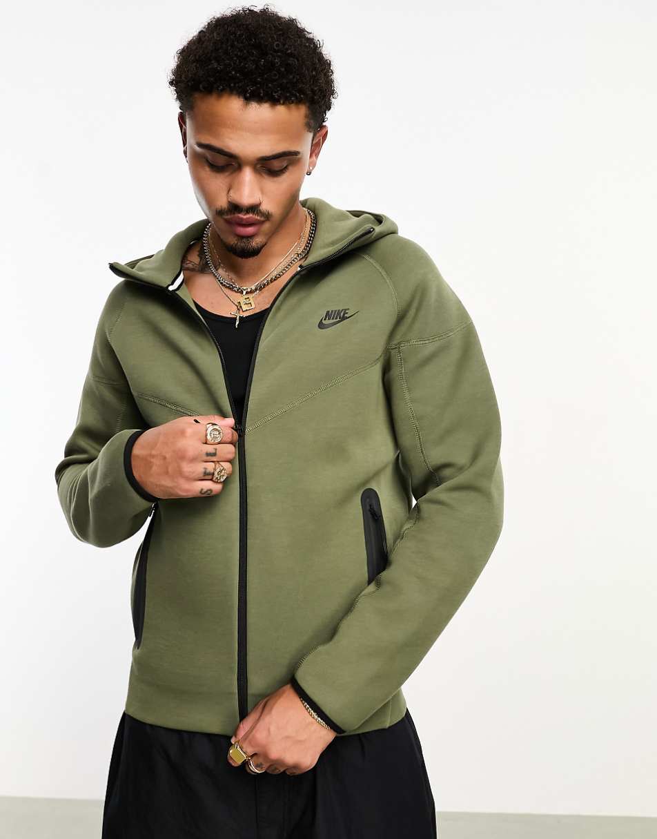 Nike Tech Fleece Full Zip Set |Army Green